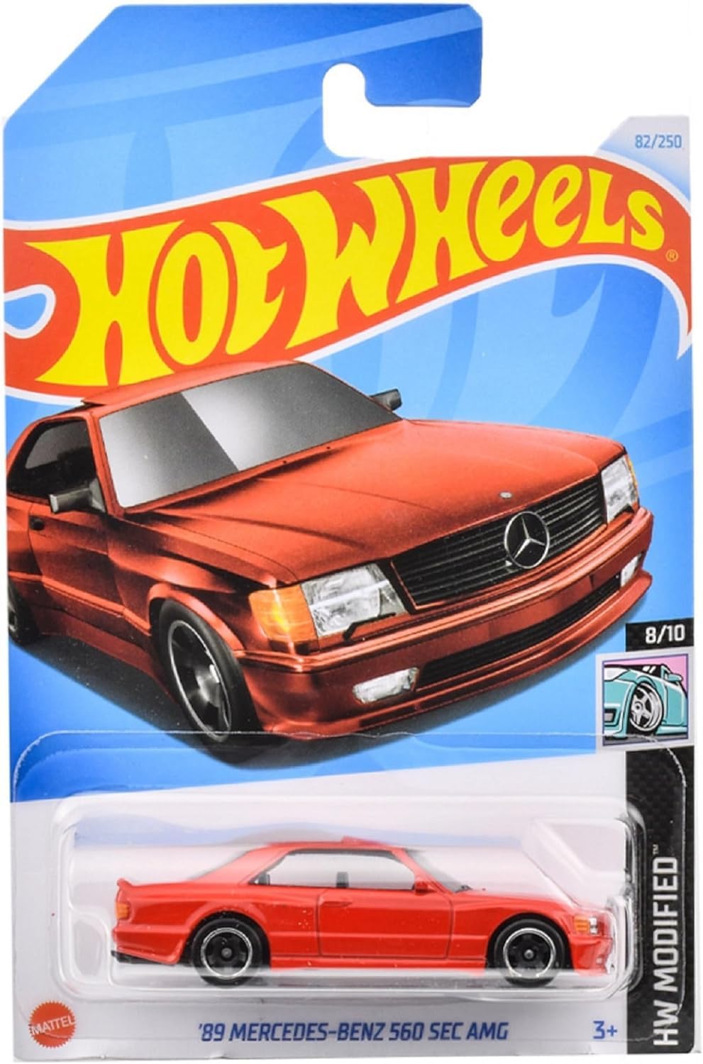 Hot Wheels ベンツ10台 Hot Wheels '89 Mercedes-Benz 560 SEC AMG, HW Modified 8/10 [red