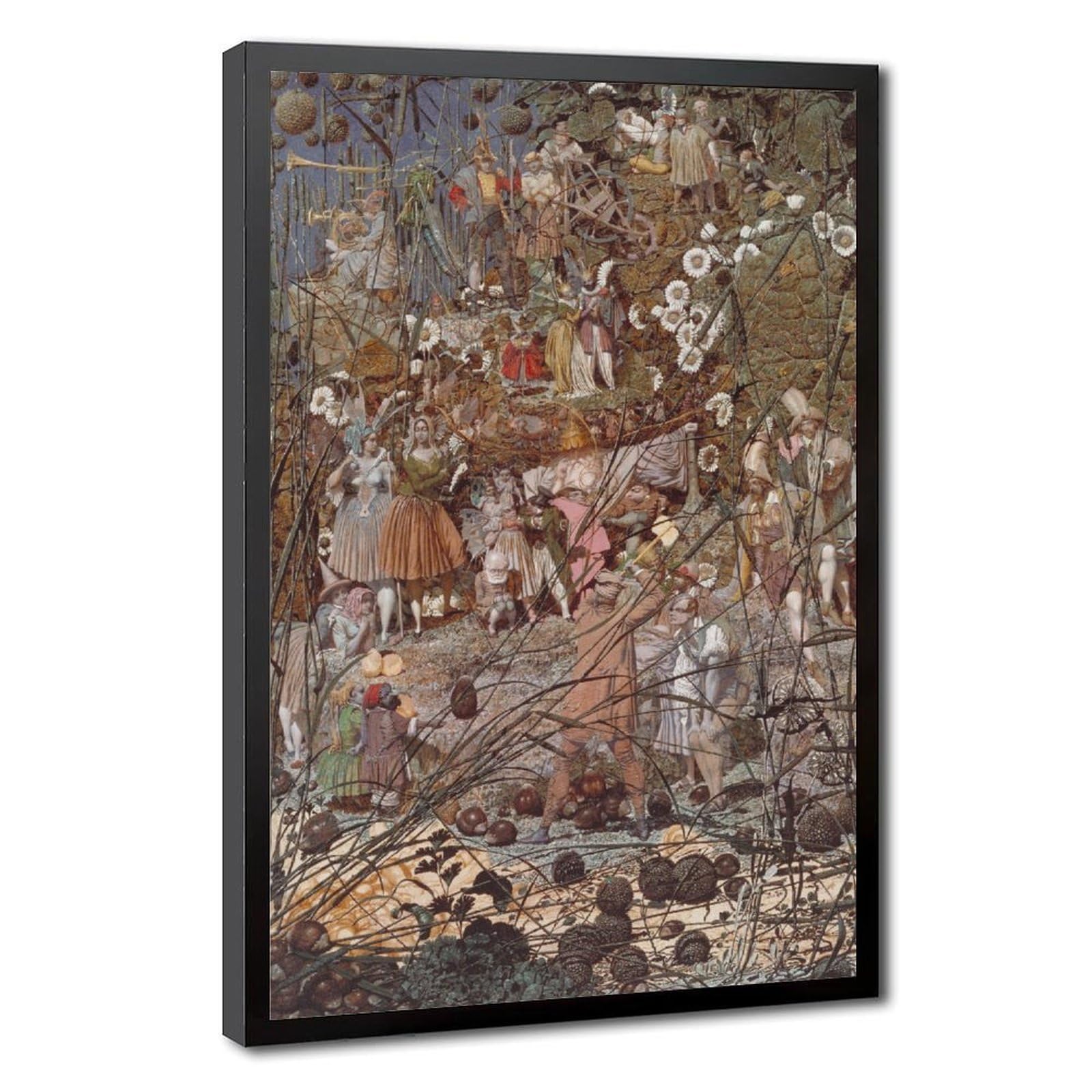 WCYB Richard Dadd - Fairy Fellers Master Stroke 1855 Posters Prints Canvas Deco Paintings Wall Art Hangable Frame 8" L X 12" W