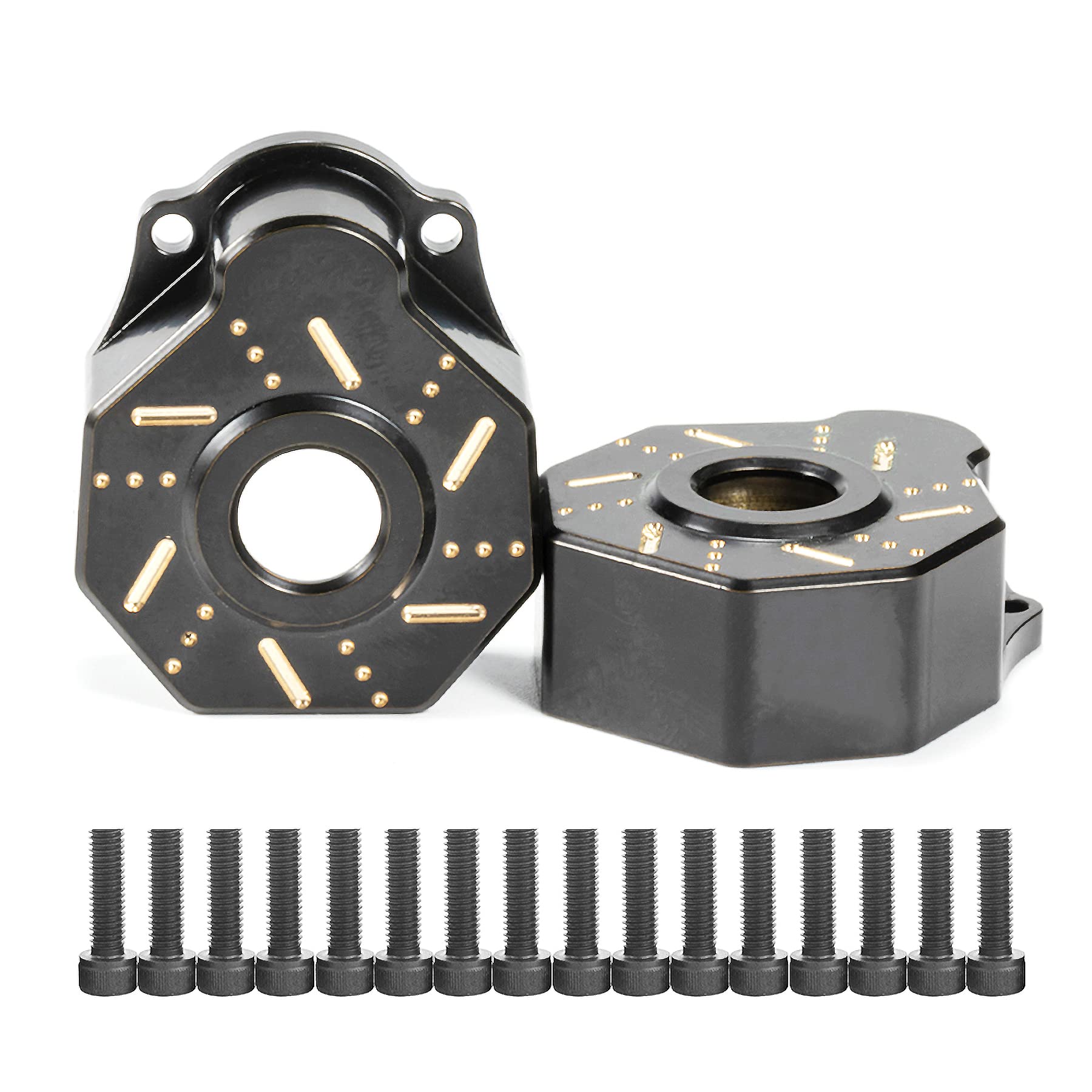 Alloggiamento dell'asse del portale TRX4 da contrappeso in ottone con Alloggiamento dell'asse del portale TRX4 da contrappeso in ottone con