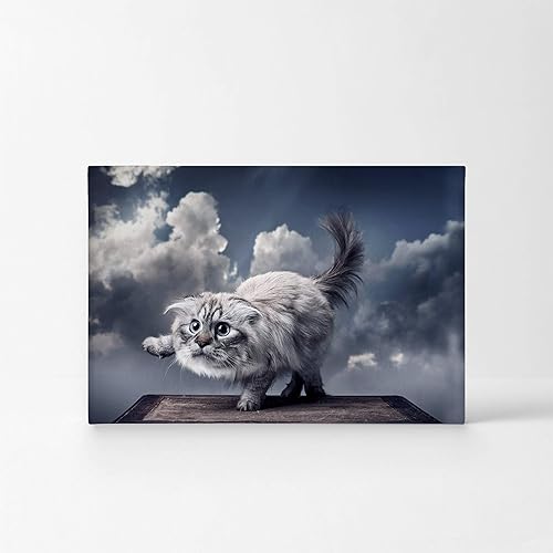 Vista 30 de Smile Art Design Border Collie Bulldog Rottweiler Cachorro Persa Gatito Animal Lienzo Impresión Arte de Pared Pet Cat Dog Lover Sala Dormitorio