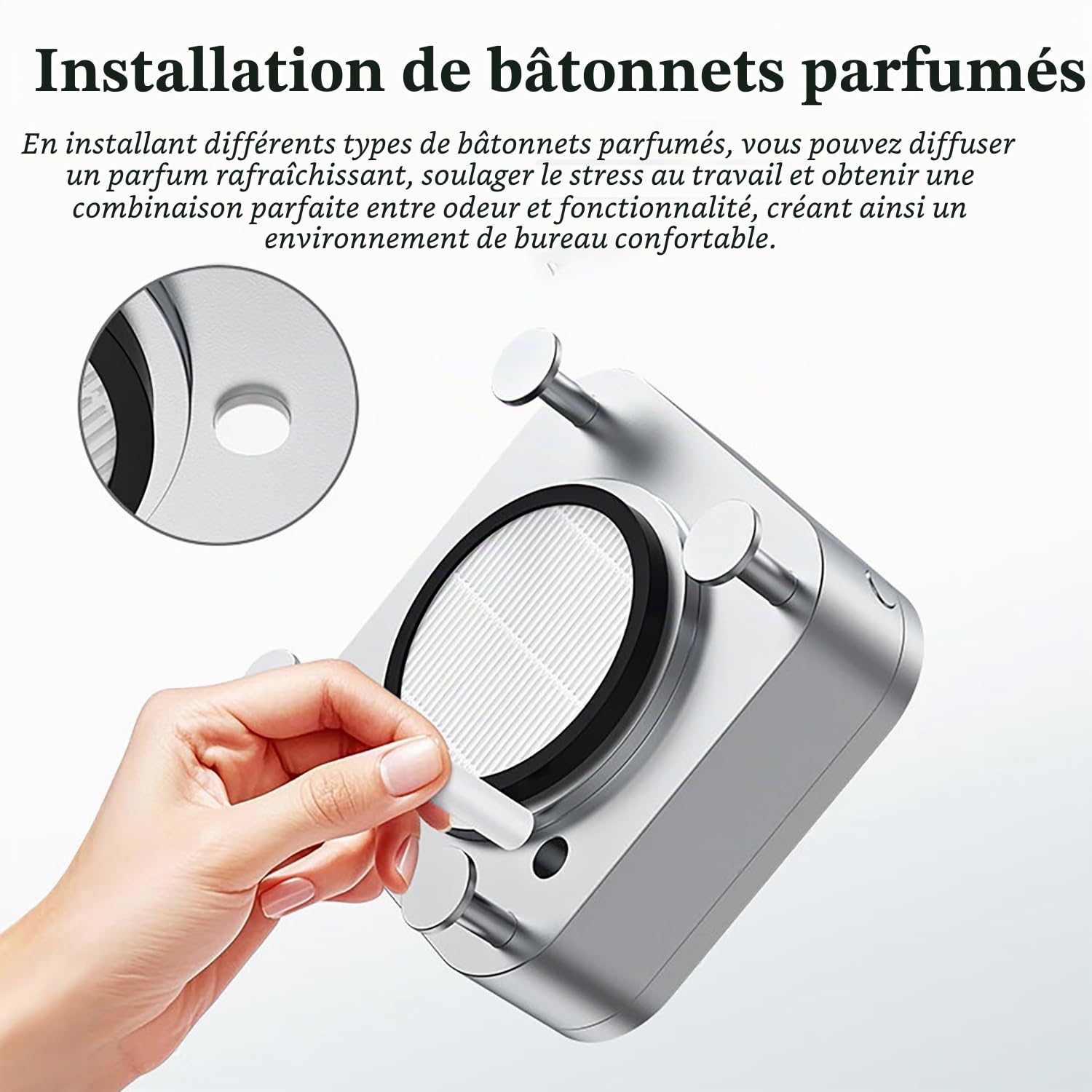Support de bureau en aluminium pour Apple Mac Mini M4/M4 Pro (2024) - Support de refroidissement à double ventilateur ouvert avec accès en bas et filtre à air, refroidissement intelligent à 3 vitesses
