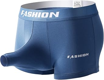 Mens Ball Pouch Boxer Briefs Underwear with Elephant Nose Soft Slutty Breathable Jockstrap Bulge Enhancement Comfort