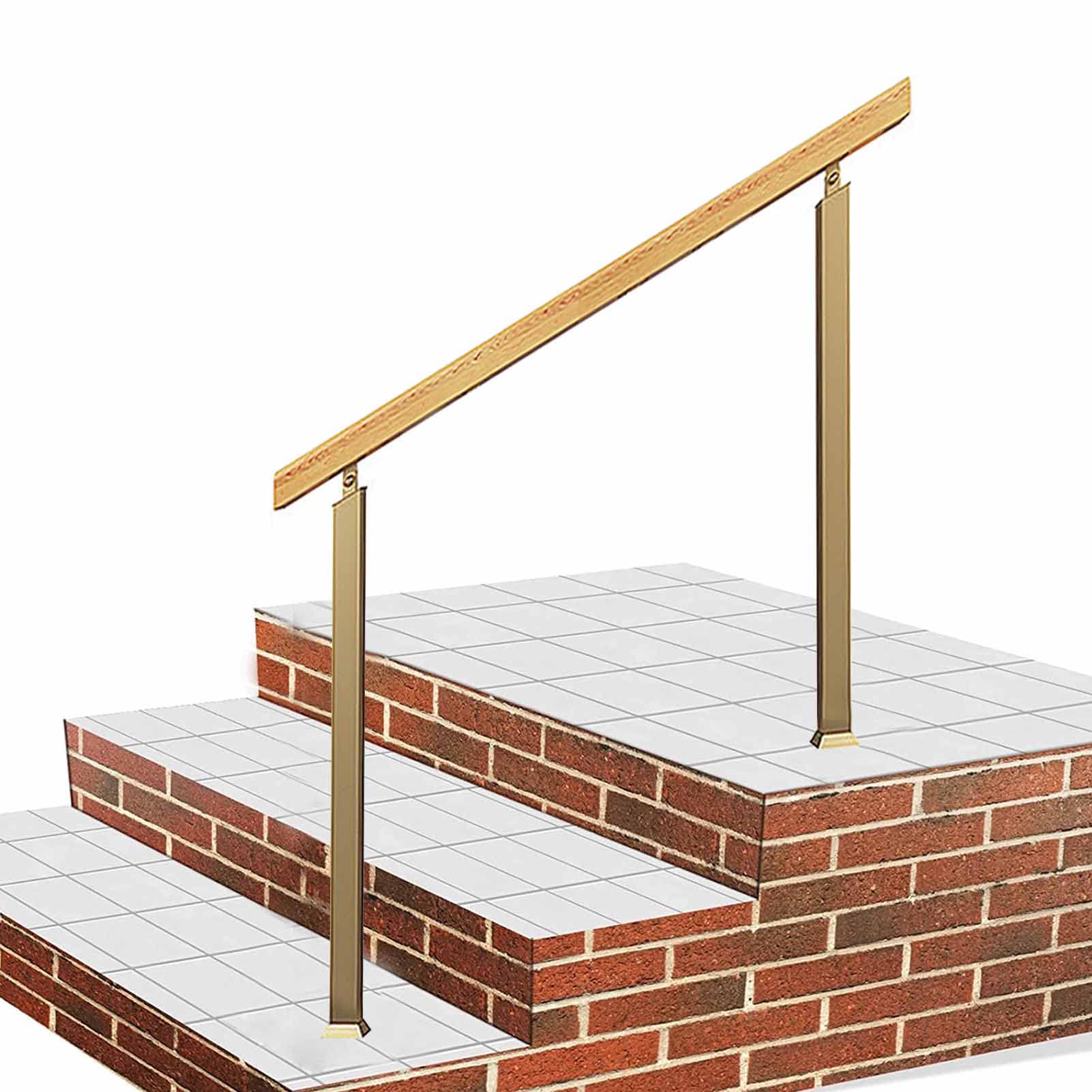 Escaliers en fer forgé or avec balustrade bois marches extérieures intérieures
