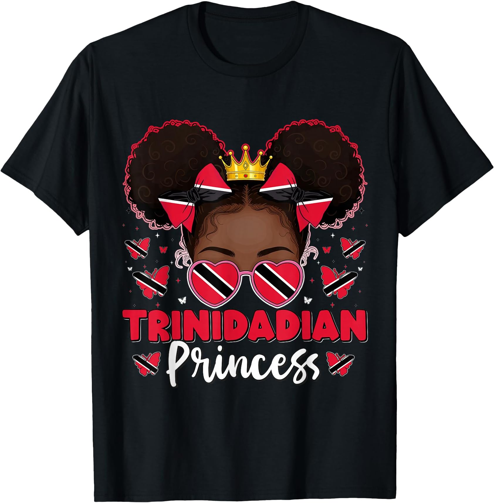 Trinidadian Princess Trinidad and Tobago Flag Trini Women T-Shirt