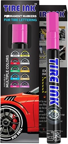 Miniatura 14 de Lapiceras de pintura Tire Ink para neumáticos de coche permanente y a prueba de agua en 8 colores: blanco, rojo, azul, verde, amarillo, anaranjado