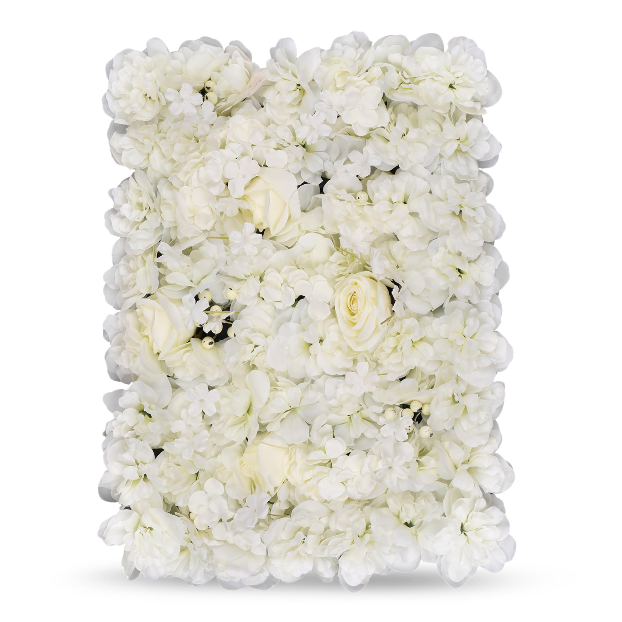 WedDecor Artificial Silk Flower Panel, Ivory with Berries, 1pc — image 1