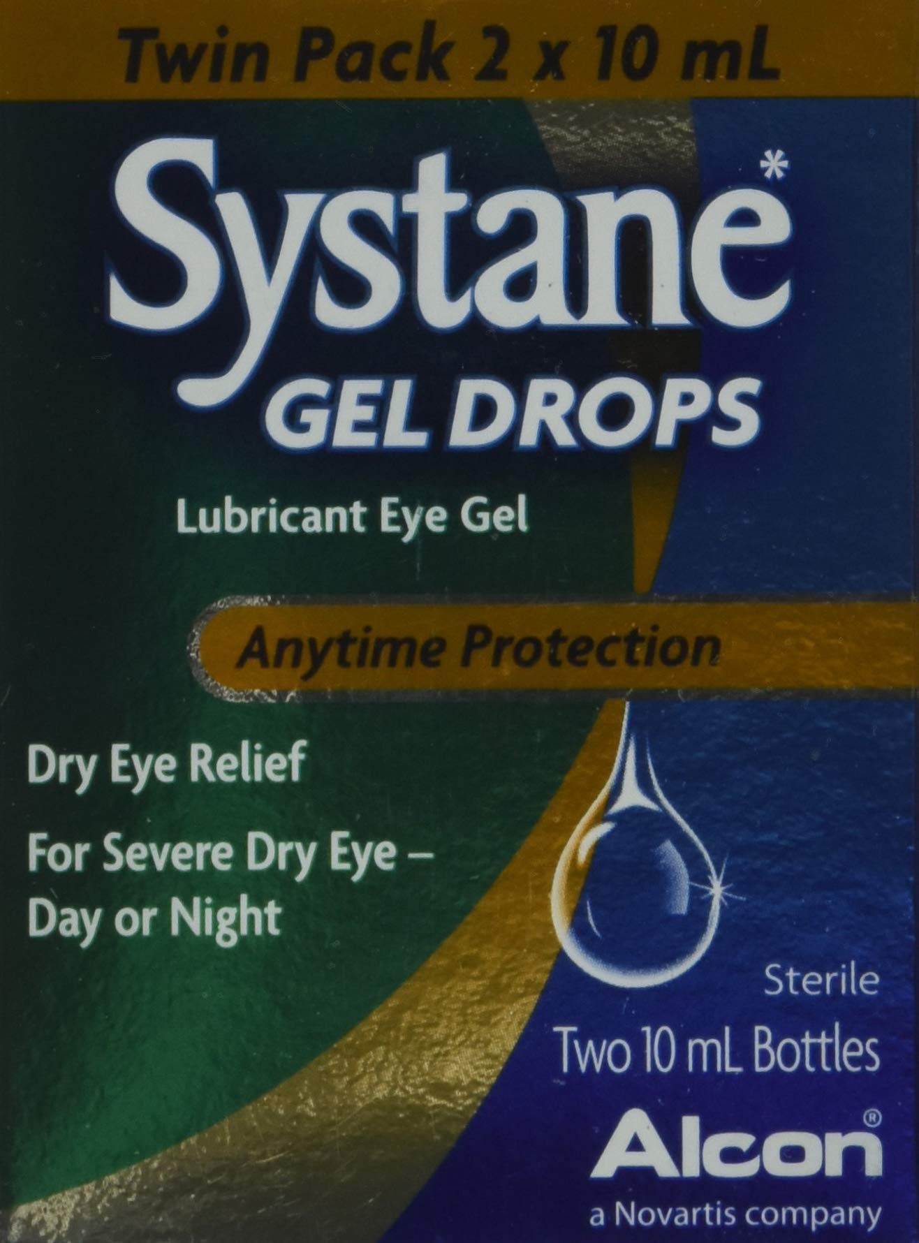 Systane Gel Drops Lubricant Eye Drops 10ML Twin Pack