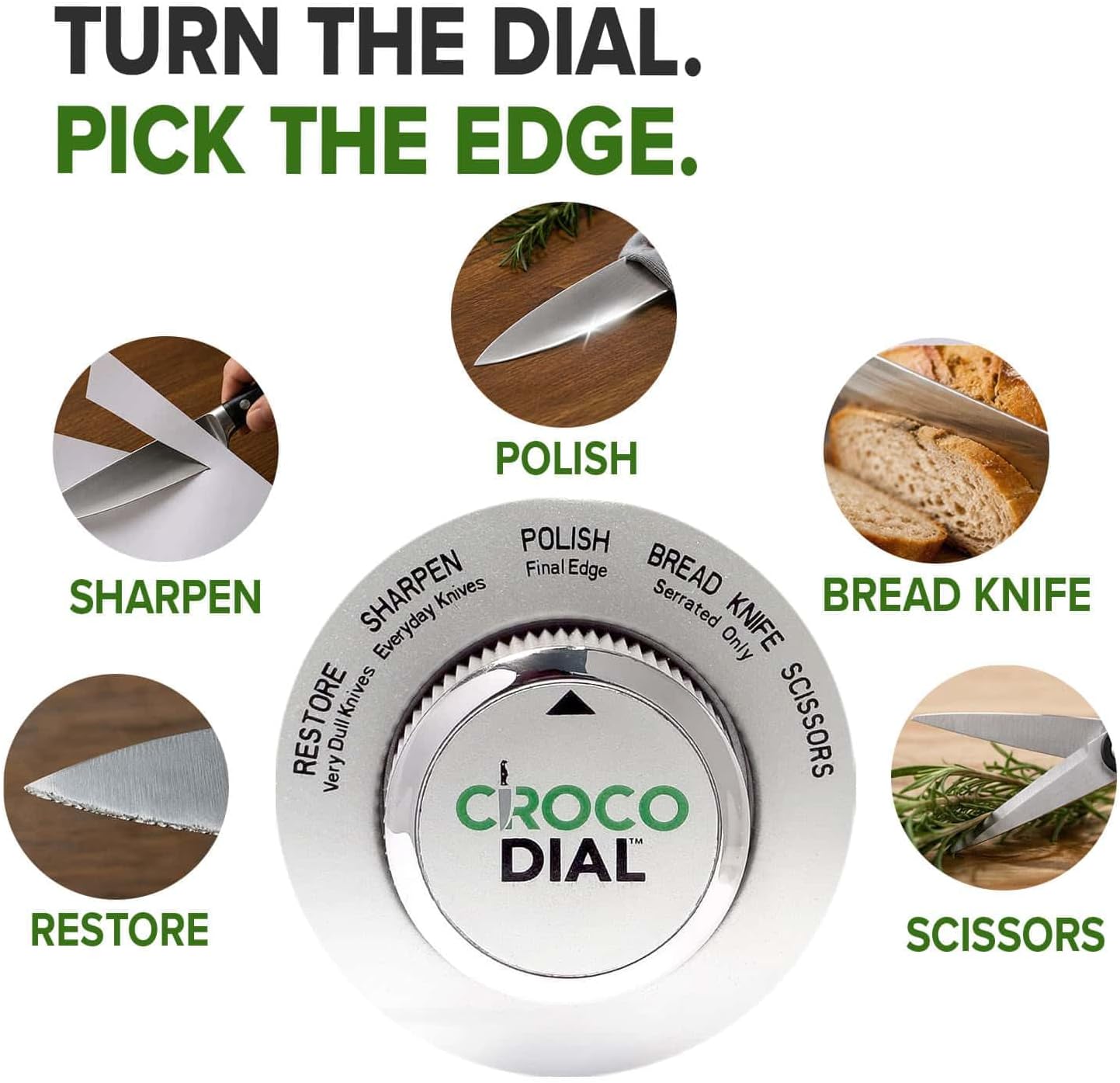 5-in-1 Knife Sharpener for Straight & Serrated Knives