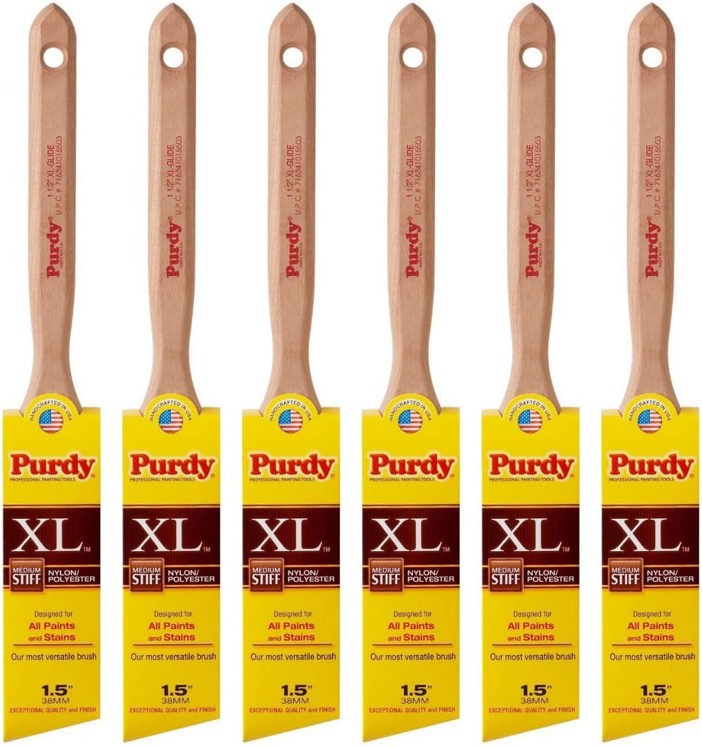Purdy XL Glide 1-1/2 in. W Angle Nylon Polyester Trim Paint Brush