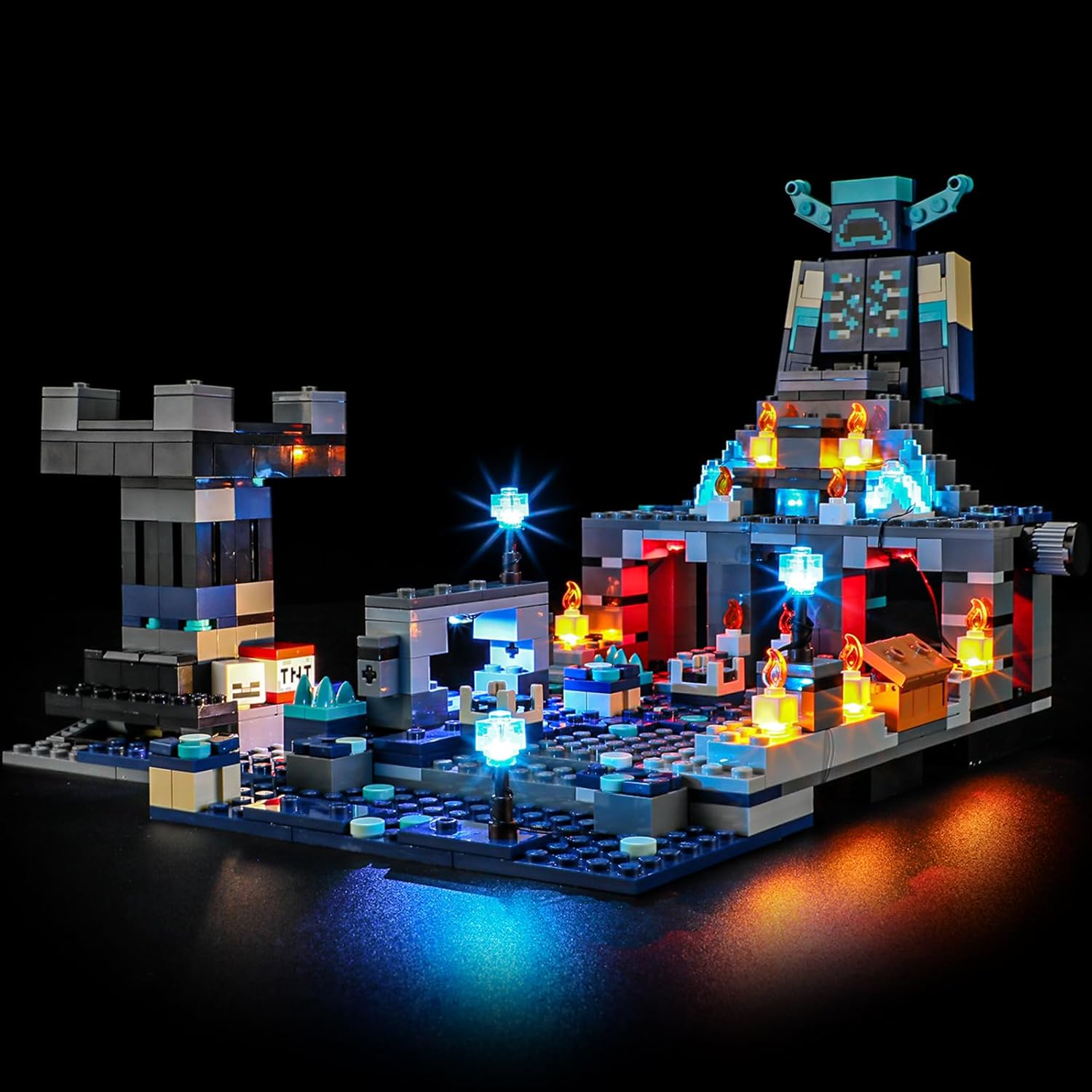 LED Light Kit for Lego 21246 Minecraft The Deep Dark Battle, Compatible with Lego 21246 Building Blocks Model(Not Include Blocks Set)