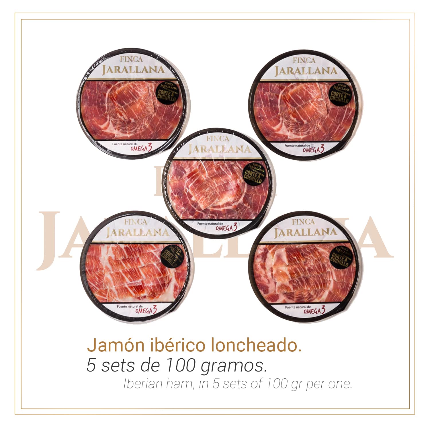Finca Jarallana - Cesta Gourmet de Jamón Ibérico Loncheado, 1 Lata de Foie, Cuña Queso de Oveja y 1 Botella de Vino - Lote Especial Ideal para Regalo