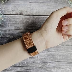 Amazon.com: Galaxy Fit 3 Replacement Bands, Leather Folding Buckle
