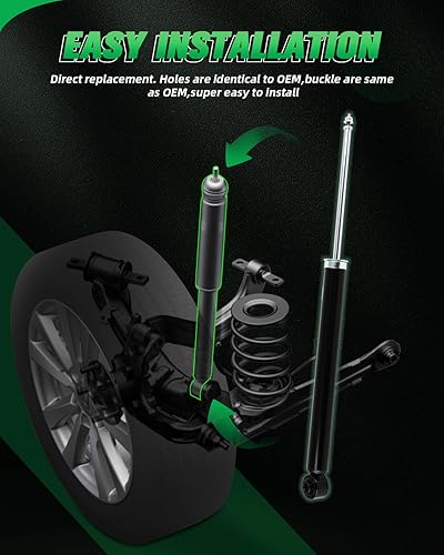 Miniatura 5 de SCITOO - Amortiguadores traseros para Mazda se adapta a 2014-2018 para Mazda 3 Shocks 3430041 5540 - Juego de 2 piezas