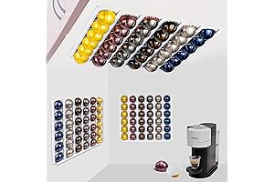 Nespresso Pods Holder Wall Mount Coffee Pod Storage Organizer for Coffee Bar Accessories