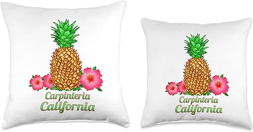 Miniatura 3 de Carpinteria California CA Pineapple Floral Throw Pillow