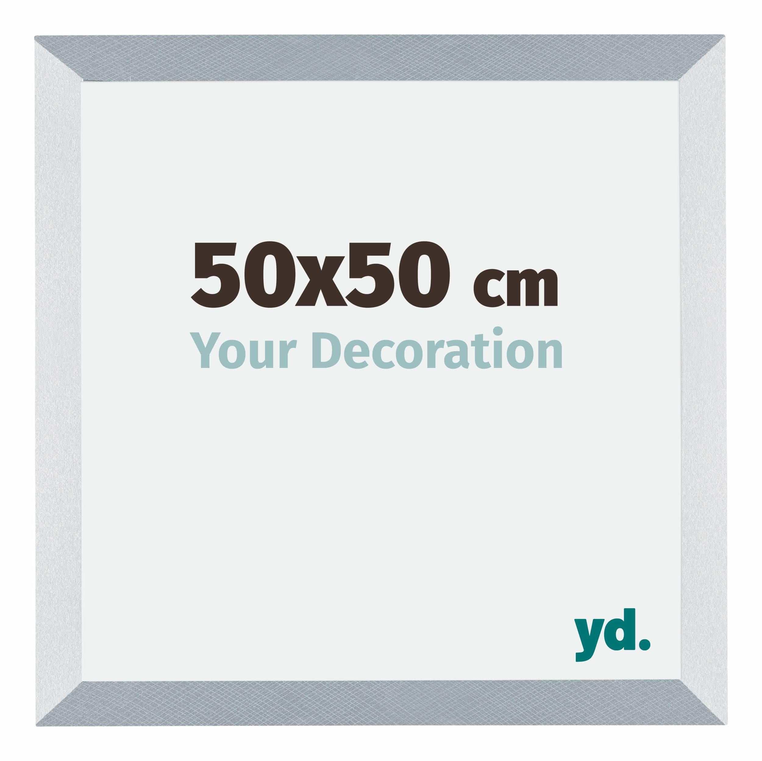Your Decoration - Puzzle frame 50x50 - Aluminum Brushed - Puzzle frame 500-1000 Pieces - MDF Photoframe - Mura