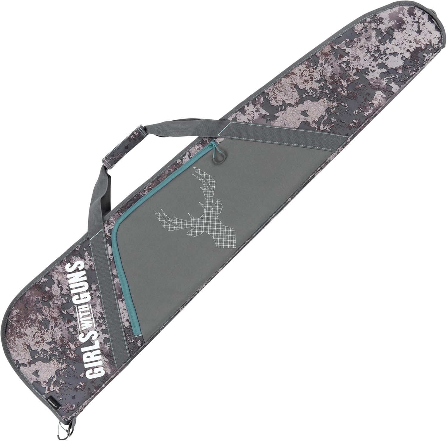 Allen Company Girls with Guns Ten Point Dreams 46 inch Rifle Case by Allen, Shade Camo, Gray and Teal
