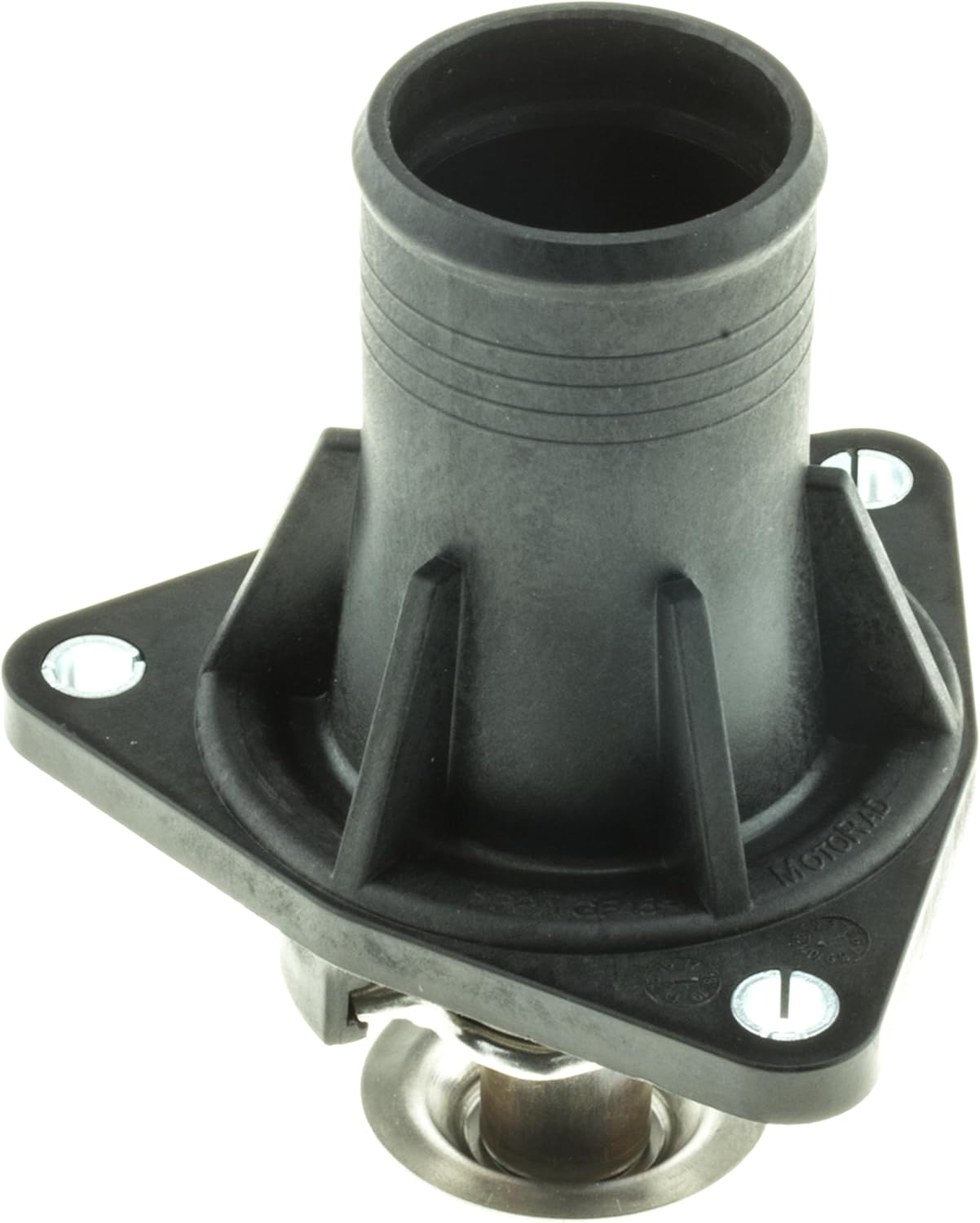 MotoRad Engine Coolant Thermostat/Water Outlet Assembly, stainless steel