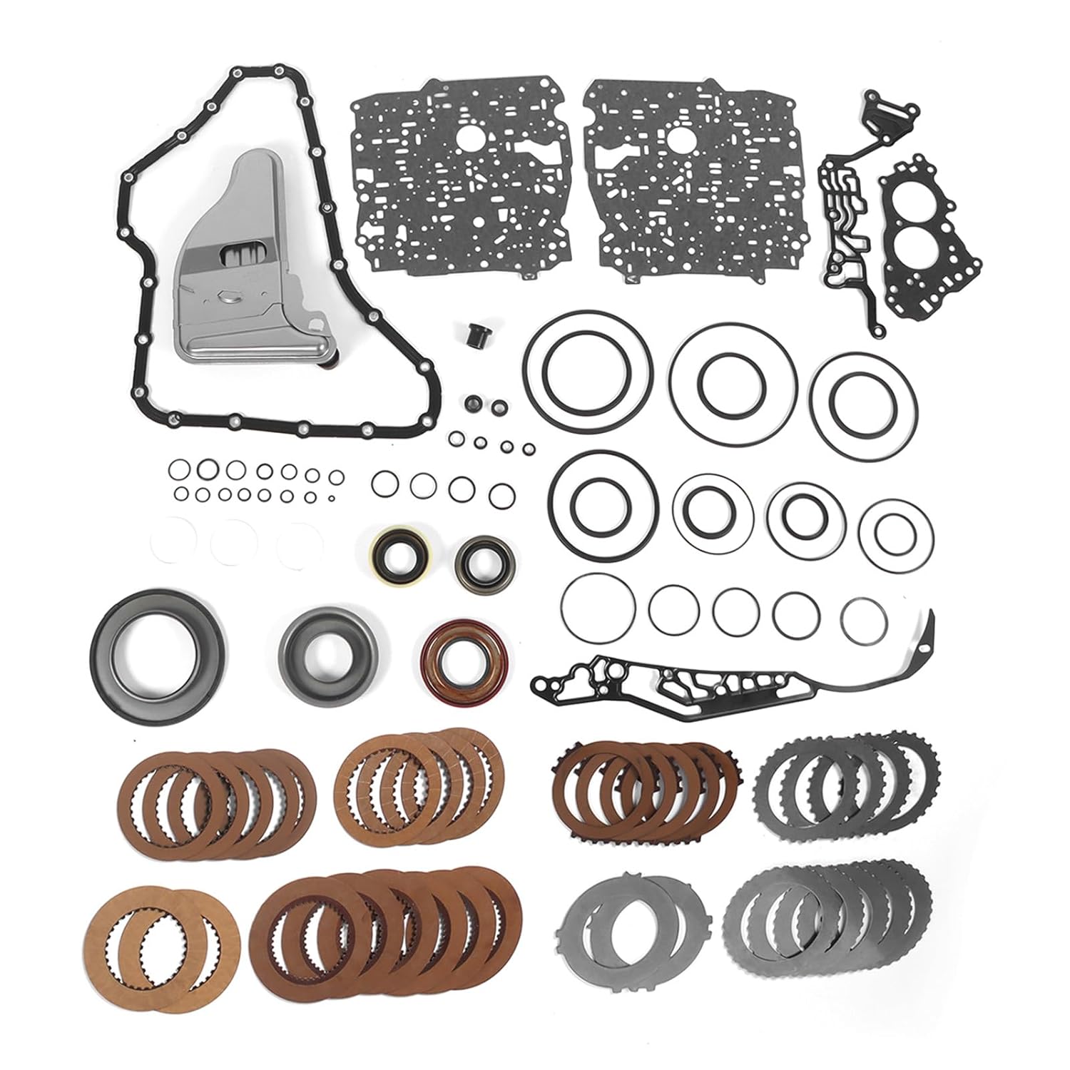 4T65E Auto Transmission Master Rebuild Kit w/Pistons Filter Steel Plates Fits for Buick Allure Lacrosse Regal Terraza 97-11 Chevy Lumina/Uplander 97-08 Saturn Relay 05-07 3.5/3.9L Replace OE 4T65E