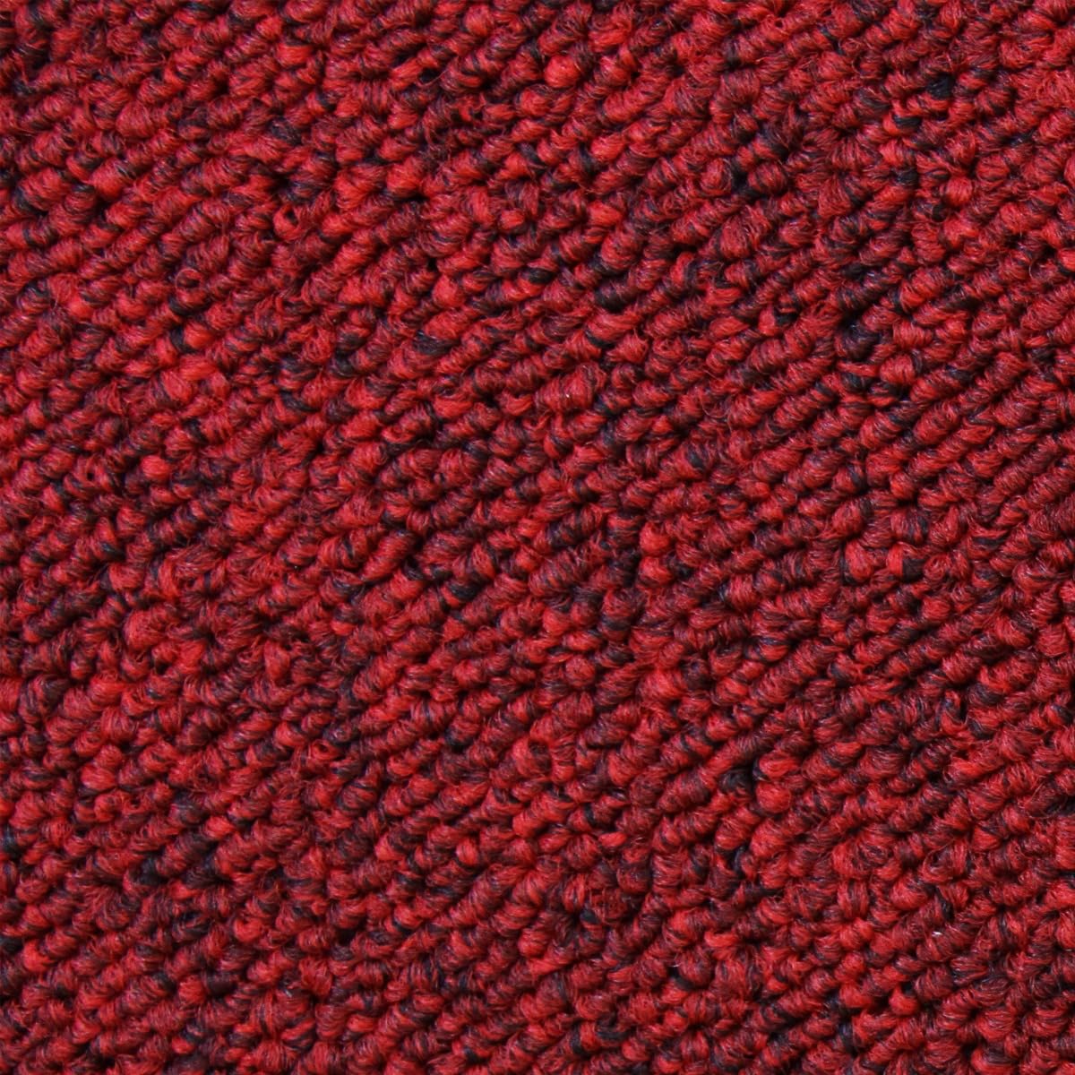 40 dalles de moquette rouge écarlate 10m² robustes pour commerce, vente au détail, bureau, magasin, maison, usage domestique, revêtement de sol de qualité supérieure, installation facile, carrés de 50
