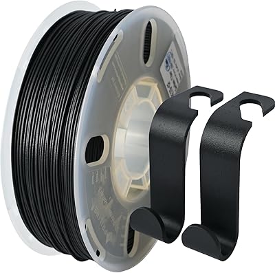 18 – PRILINE Filament, PRILINE Carbon Fiber PETG 3D Printer Filament 1.75mm, High Strength Carbon Fiber 3D Printing Filament 1kg Spool,Black