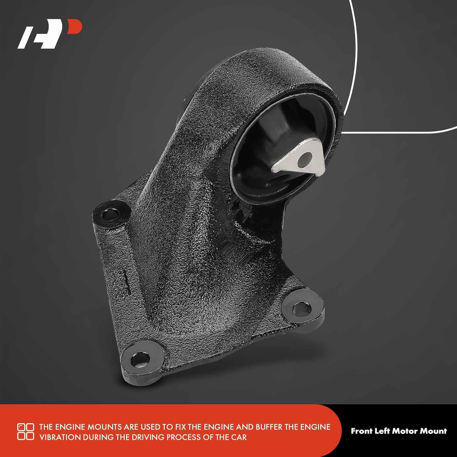 A-Premium 2PCS Front Left and Right Engine Motor Mount Kit Compatible with Jeep WJ Series Grand Cherokee 1999-2004 4.0L