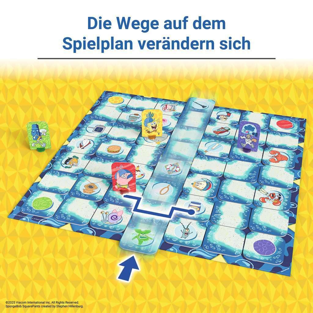 Ravensburger Games 25090 - Spongebob Squarepants Labyrinth - Le Jeu Classique dans Le Style de la série pour 2 à 4 Joueurs de 7 Ans et Plus