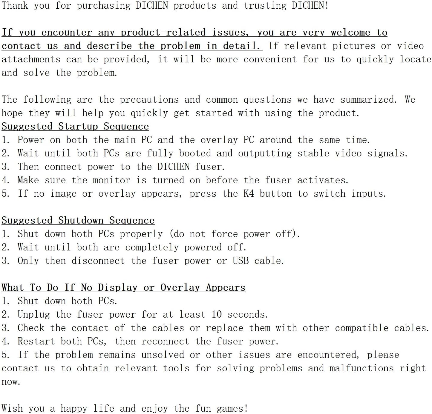 DICHEN DMA Fuser Combiner Display Overlay Adapter,2K 144Hz HD Multimedia Interface Synthesizer,HDMI Input Output,Lossless Transmission,Aluminum Alloy Material Supply for Gaming and Video Conferencing