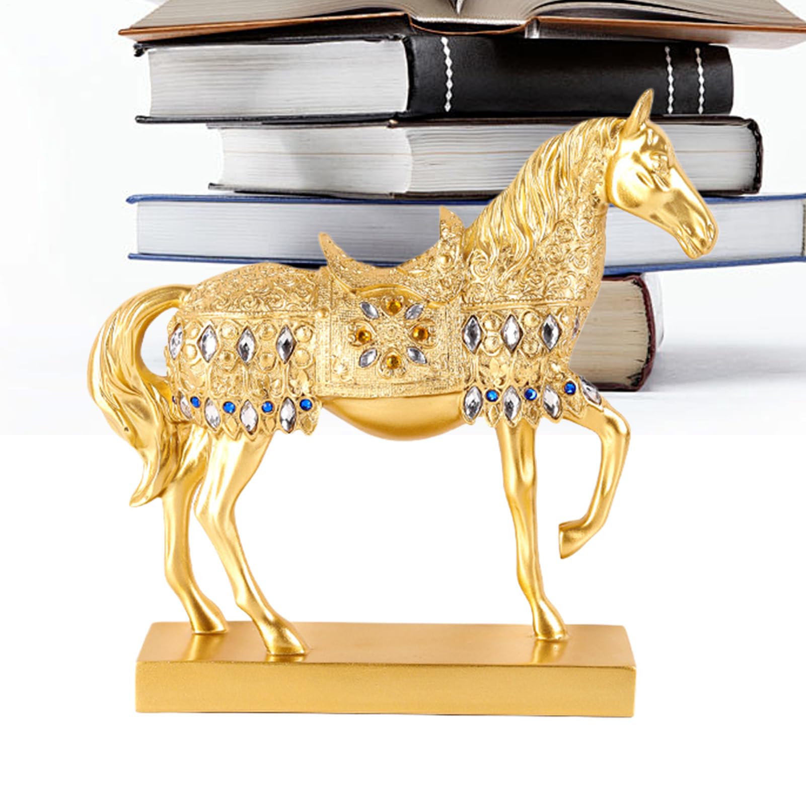 Statue de l'année du cheval idée cadeau symbolique pour pendaison de crémaillère