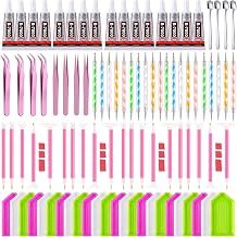 Rhinestone Picker Tool 116 Pcs - 12 Pcs Dual-head Pens, 20 Dotting Pen with 16pcs 10ml B7000 Glue,24 Rhinestone Storage Tray, 20pcs Acrylic Dual-Ended Rhinestones Pen,4 Scoop Tool,12 Clay, 8 Tweezers