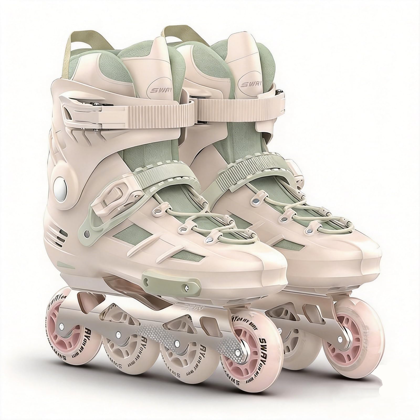 Inline Skates für Damen und Herren, Professional Fitness Inliner Skates mit ABEC-7 Kugellager, 84A PU-Rollen, Atmungsaktives Waschbares Innenfutter