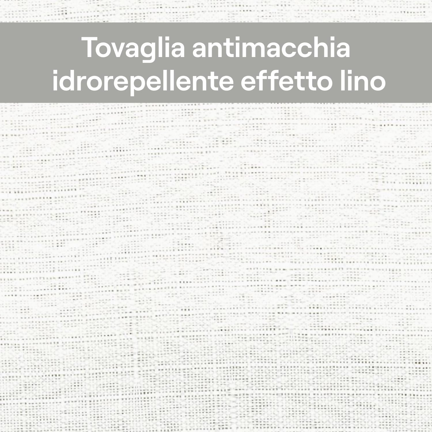 Linen - Mantel antimanchas e impermeable, práctico y elegante, 100% poliéster con acabado efecto lino, varios colores y tamaños, color blanco, 140 x 300 cm