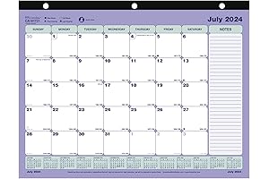 Brownline Monthly Desk Calendar 2024