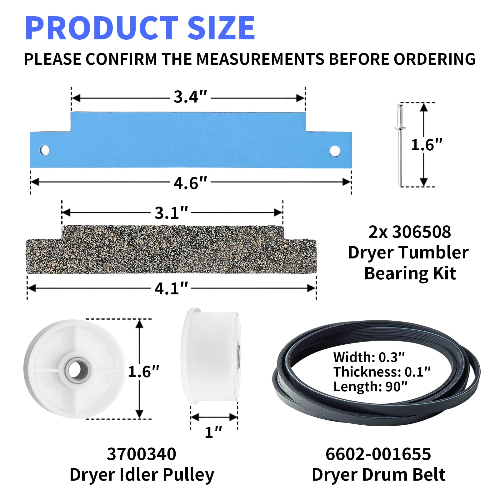 Kit Di Riparazione Per Asciugatrice Di Ricambio 4392067 E - Foto 3