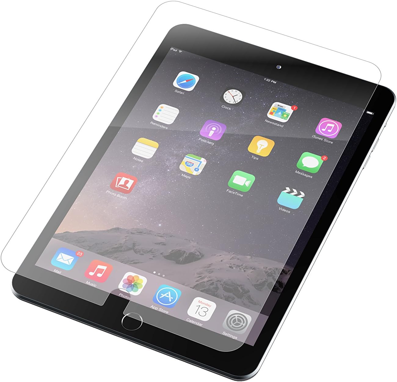 ZAGG InvisibleShield - Tempered Glass Screen Protector Made for Apple iPad Mini 4 and iPad Mini 5 - Clear : Electronics