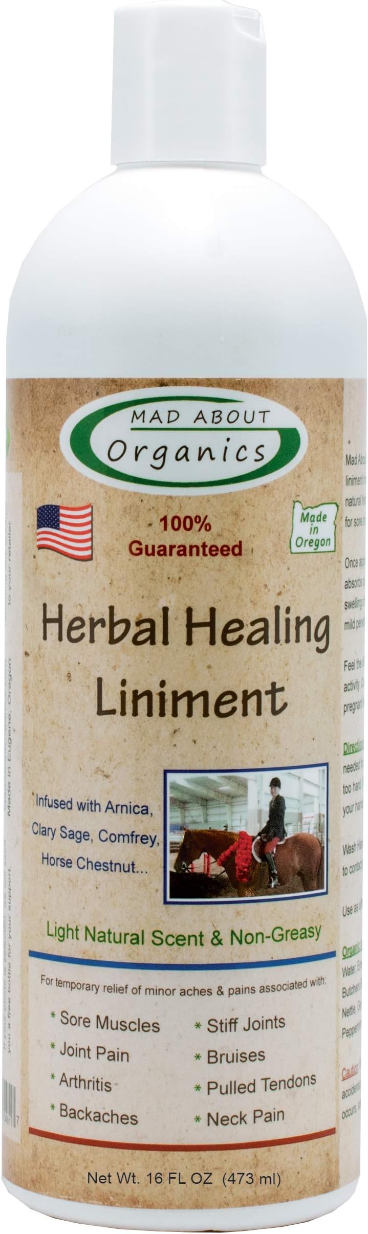 Mad About Organics Herbal Linament 16oz