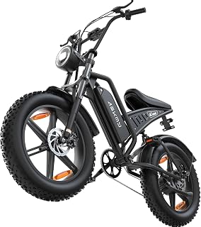 Electric Bike Adults 1500W Peak 48V 15Ah Removable Battery 20x4 Fat Tire Full Suspension…