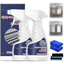Rust Remover Spray for Metal, Heavy Duty Cleaner, Fast Acting, for Stainless Steel and Automotive Parts, 2 Pack 2