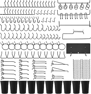Ganchos Para Colgar Herramientas 80 Ganchos Para Tablero Perforado NUZAMAS - Organizador De Herramientas Ganchos Para Clavijas