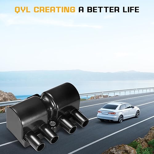 Miniatura 7 de QYL Paquete de bobinas de encendido compatible con Chevrolet Aveo Optra Pontiac Wave Suzuki Swift Reno Forza L4 2.0L 2004-2013 Reemplazar # C1480
