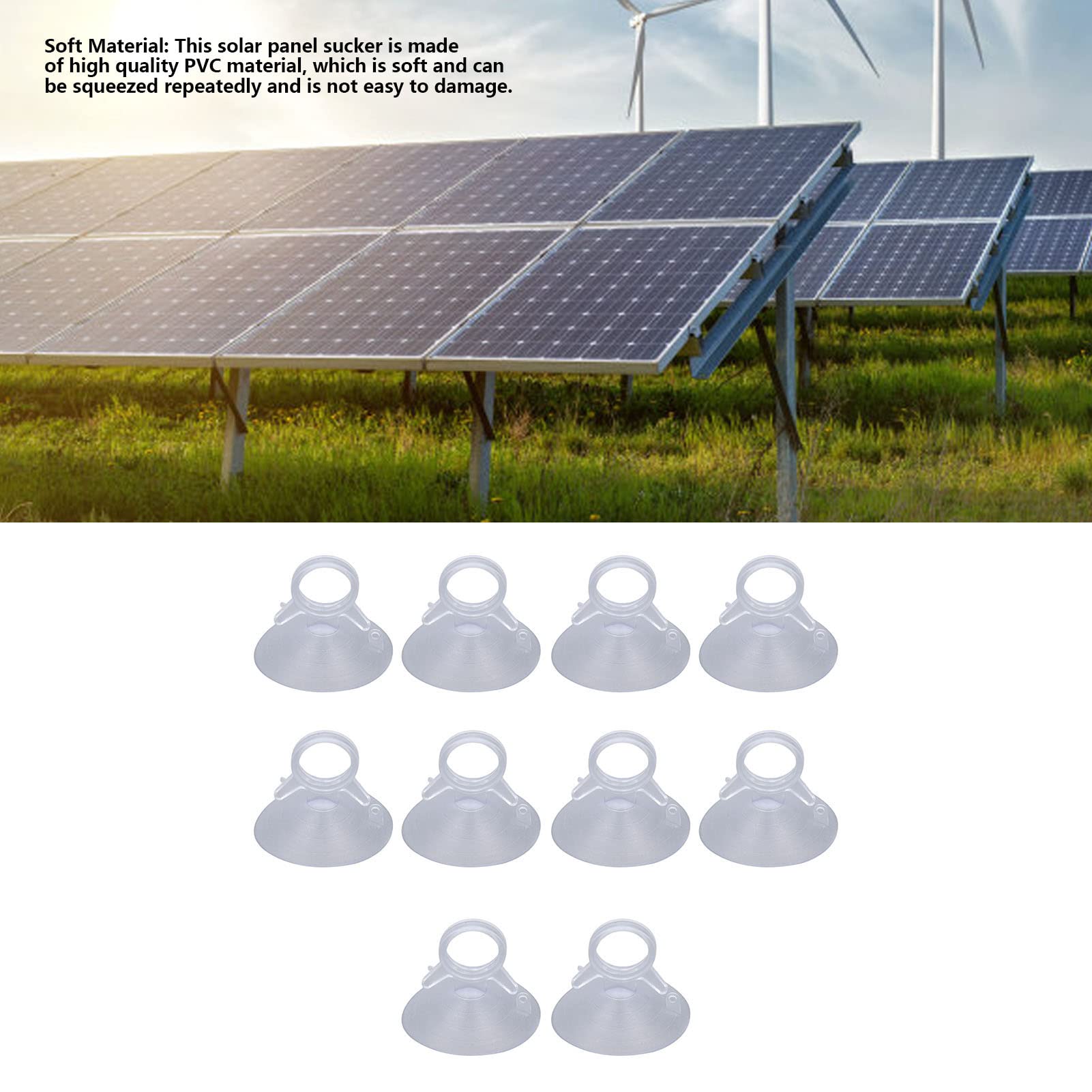 10 Pieces 45mm Suction Cups Transparent Rubber Suction CupCar Glass Suction Cup PVC Plastic Suction Cup for Car Camping