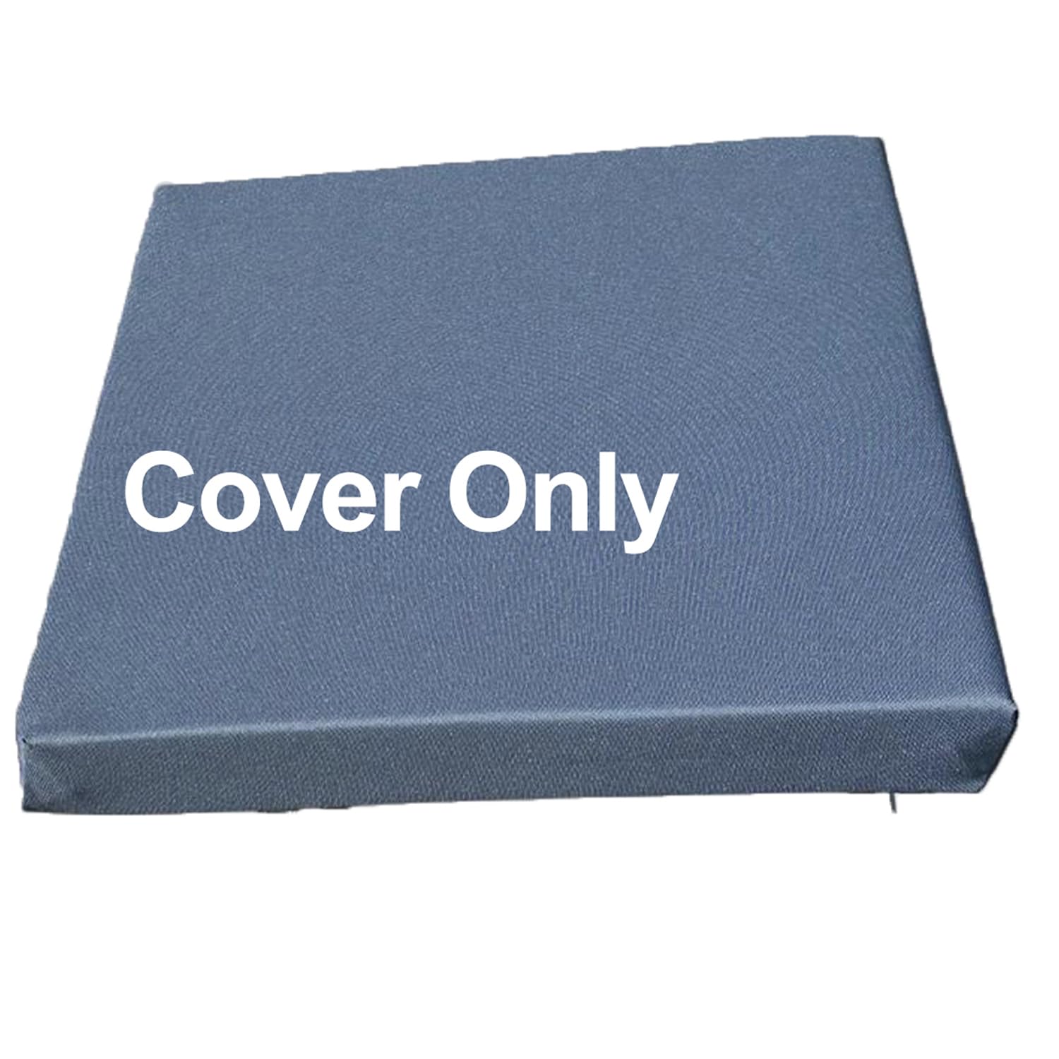 Brillars Replacement Water-Resistant Cushion Cover Only For Rattan Chair Sofa 10cm/4Inch Thick Pad Outdoor Garden (Charcoal, 69 x 69cm / 27" x 27")