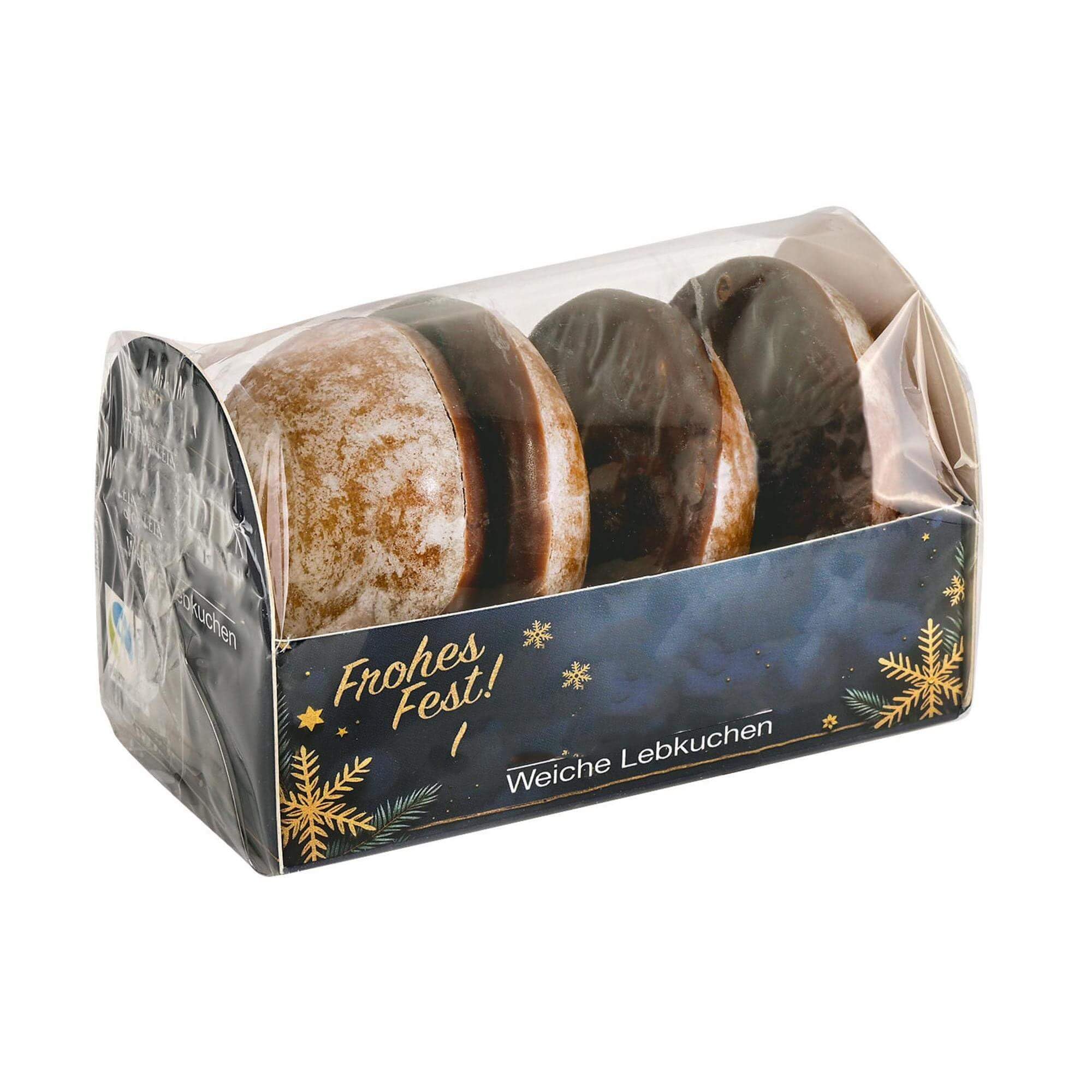 Lebkuchenwelt Mini Lebkuchen mit Schokoladenboden ca. 3 kg Oblaten-Lebkuchen Weihnachten