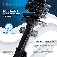 Vista 537 de Detroit Axle - Kit de suspensión delantera de 10 piezas para Chevy Aveo Aveo5 Pontiac G3 Wave 2 Ready Struts Assembly 2 Enlaces de barra