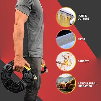 BriskHeat FFSL1-150 SpeedTrace Self-Regulating Heating Cable, Polymer
