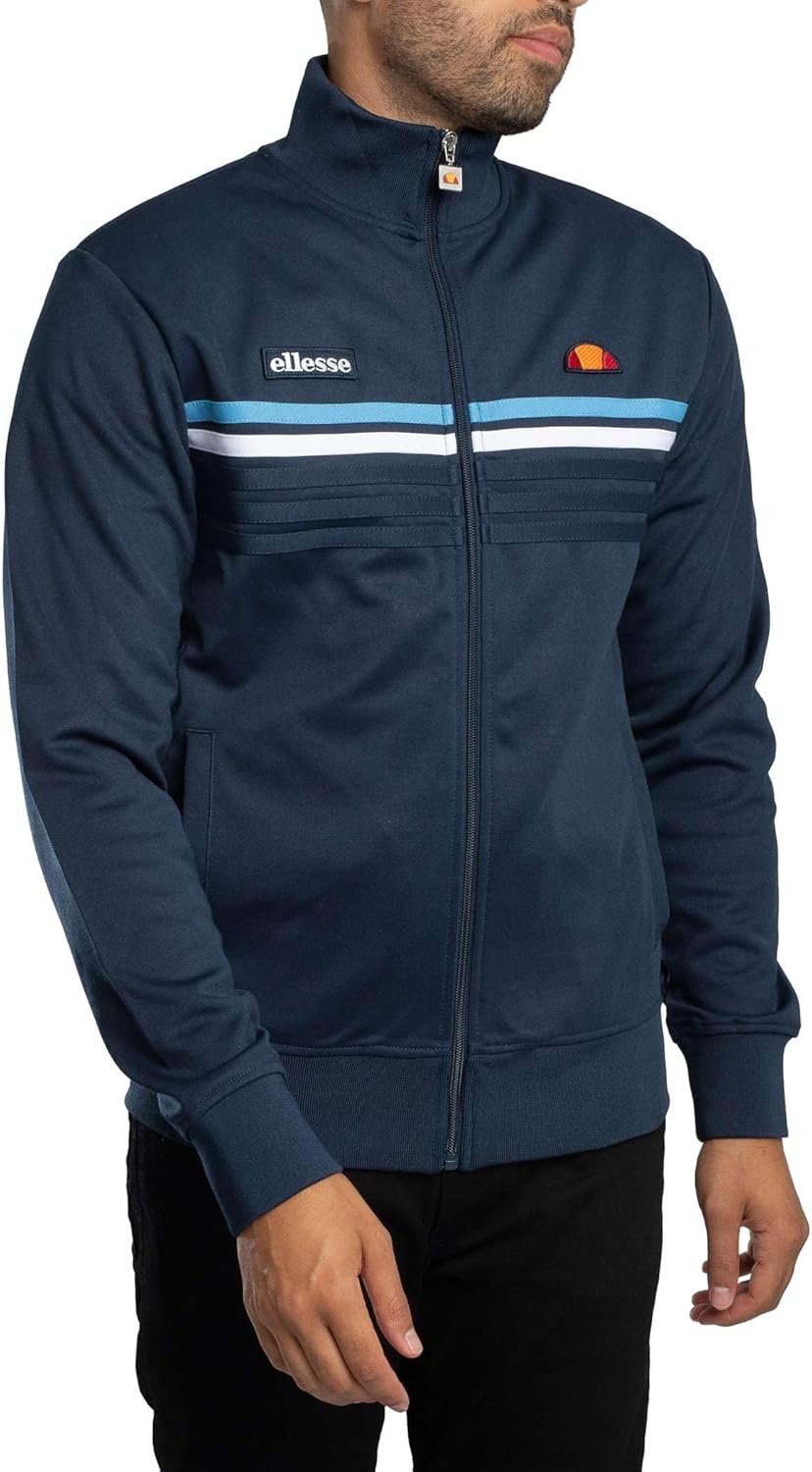 Ellesse Men's Vicenza Track Jacket, Navy