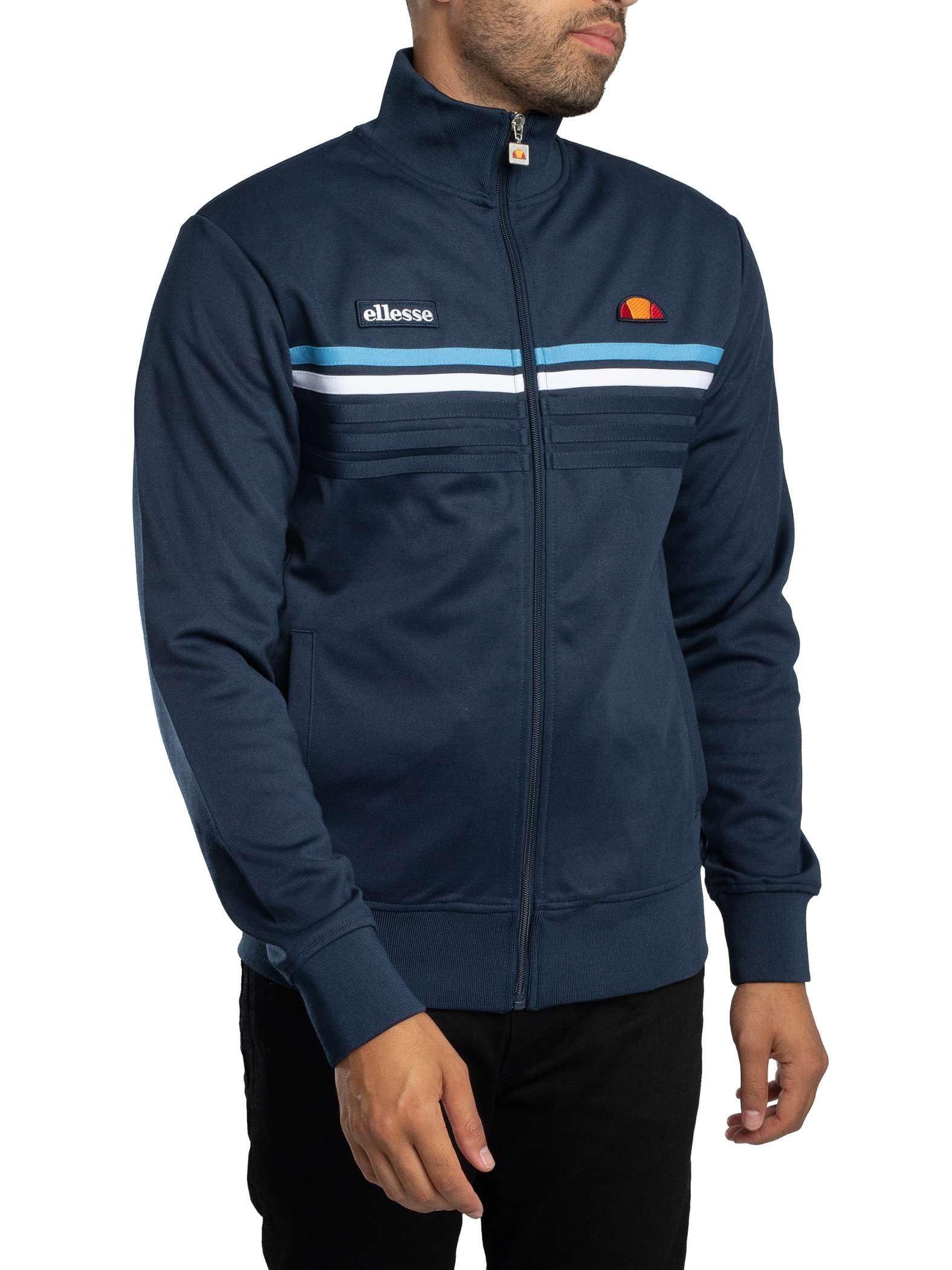 Ellesse Men's Vicenza Track Jacket, Navy, L