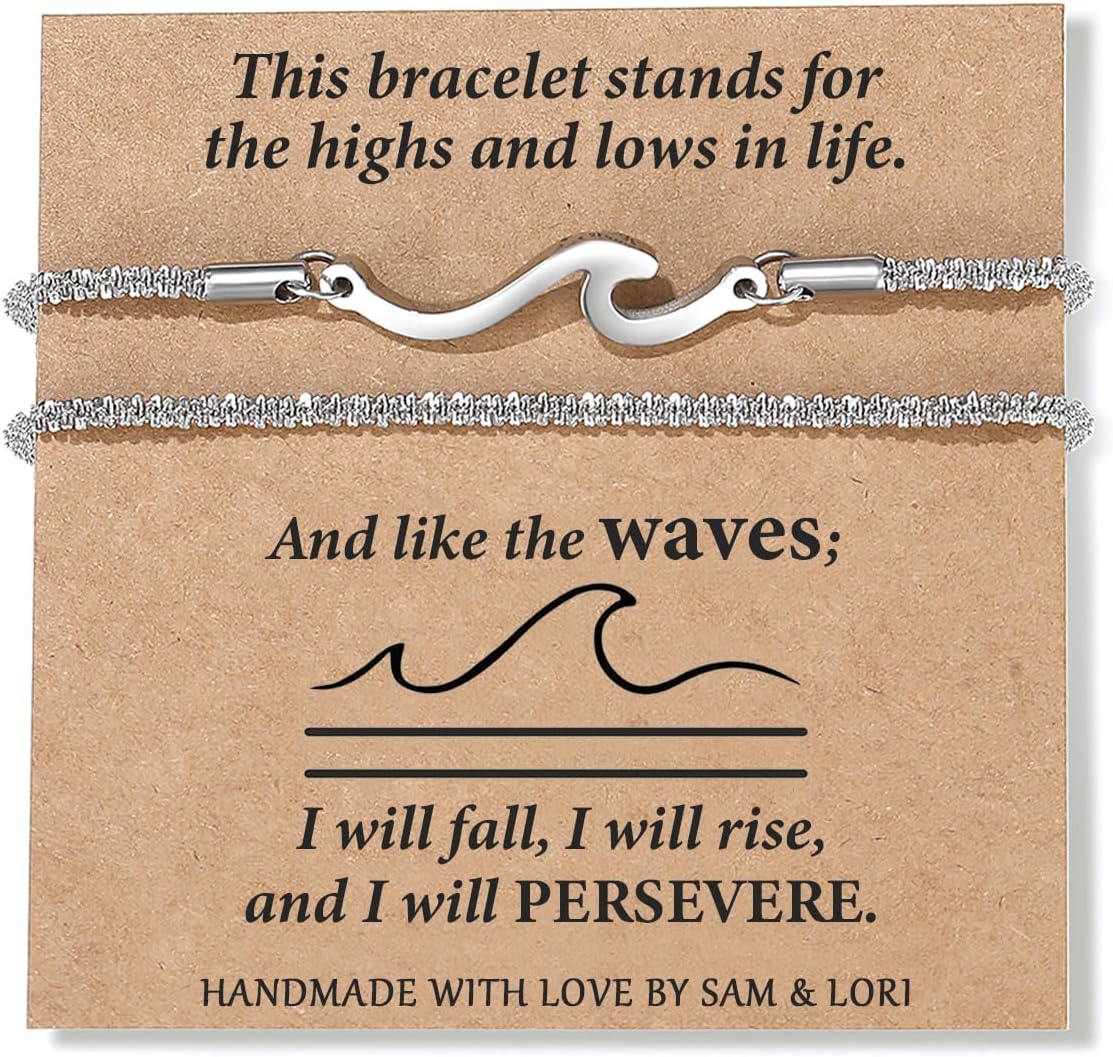 SAM & LORI 2-Layer Bracelet with Inspiring Meaning-Gift Box-Meaningful Card-Gifts for Teens/Women