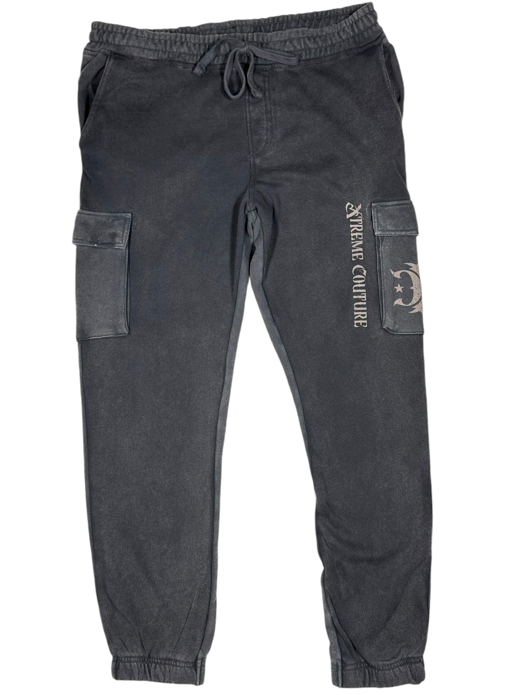 Xtreme Couture by Affliction Men's Sweatpants Jogger Faded Iron, Gray, 3X-Large