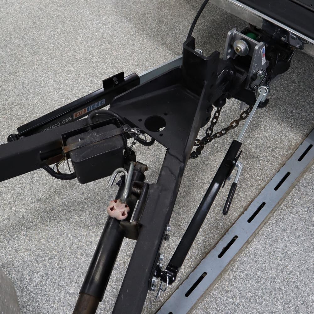 Shocker Streamline Aluminum Air Hitch Combo Ball & Sway Control Towing Kit Fits 2" Hitch & has 2 Sway Arms Bar, 10,000 lbs